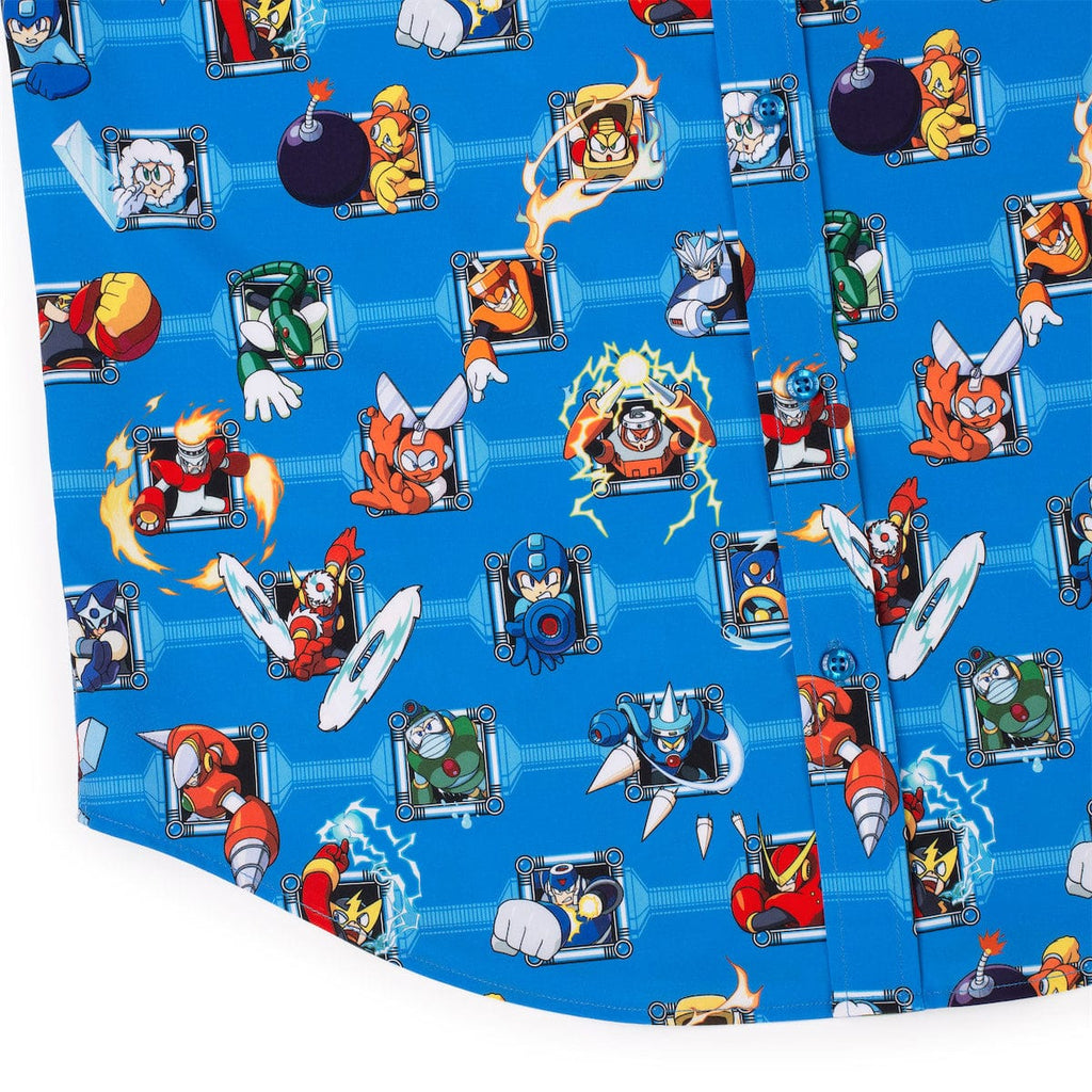RSVLTS Choose Wily KUNUFLEX Short Sleeve Shirt in Blue — detail 10
