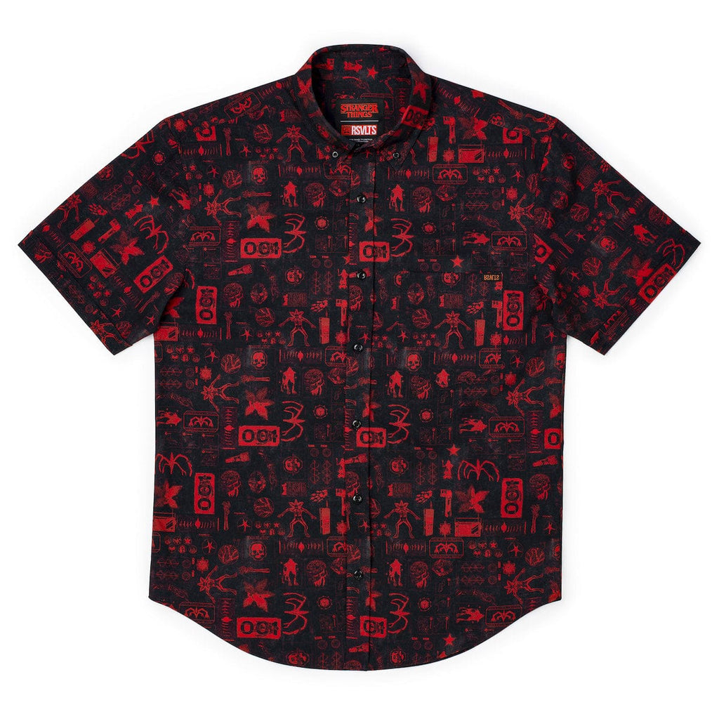 RSVLTS The Lab KUNUFLEX Short Sleeve Shirt in Black — detail 7