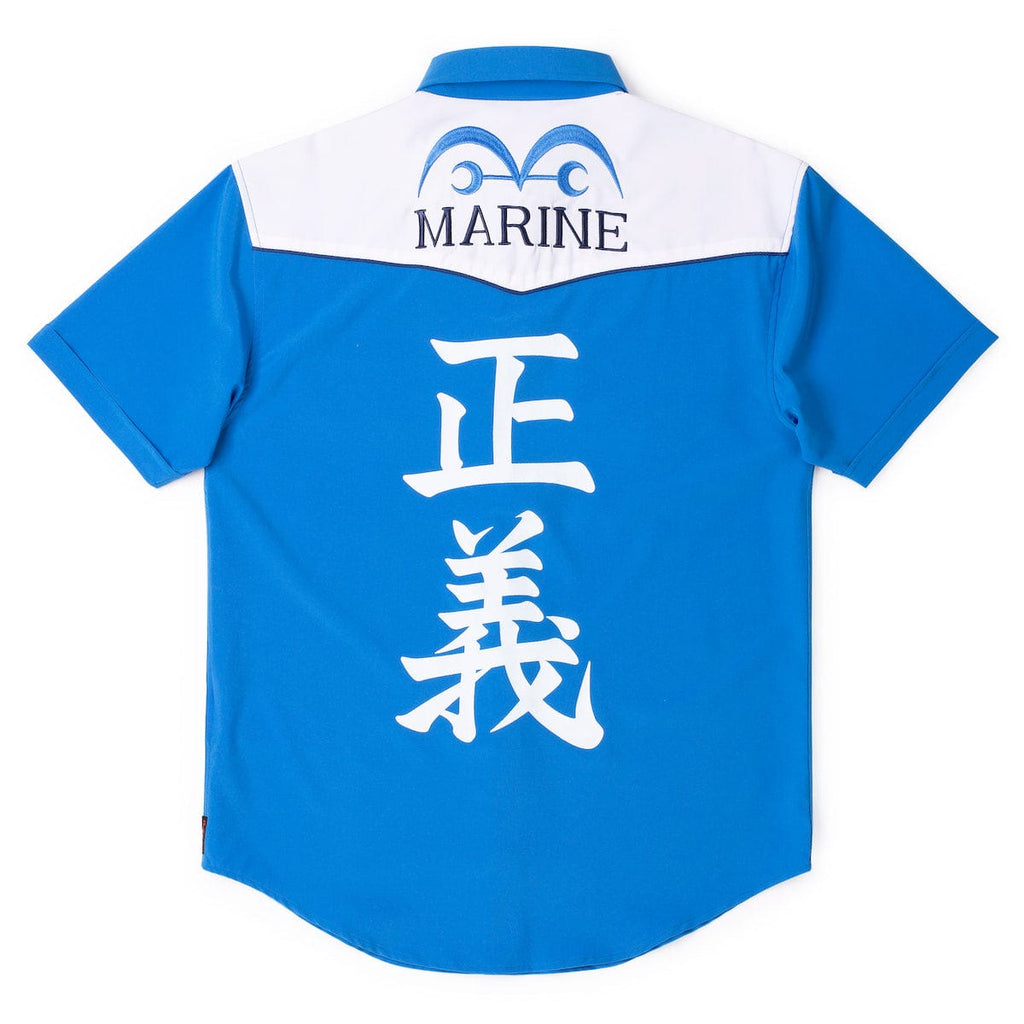 RSVLTS Justice Roper Short Sleeve Shirt in Blue — detail 10