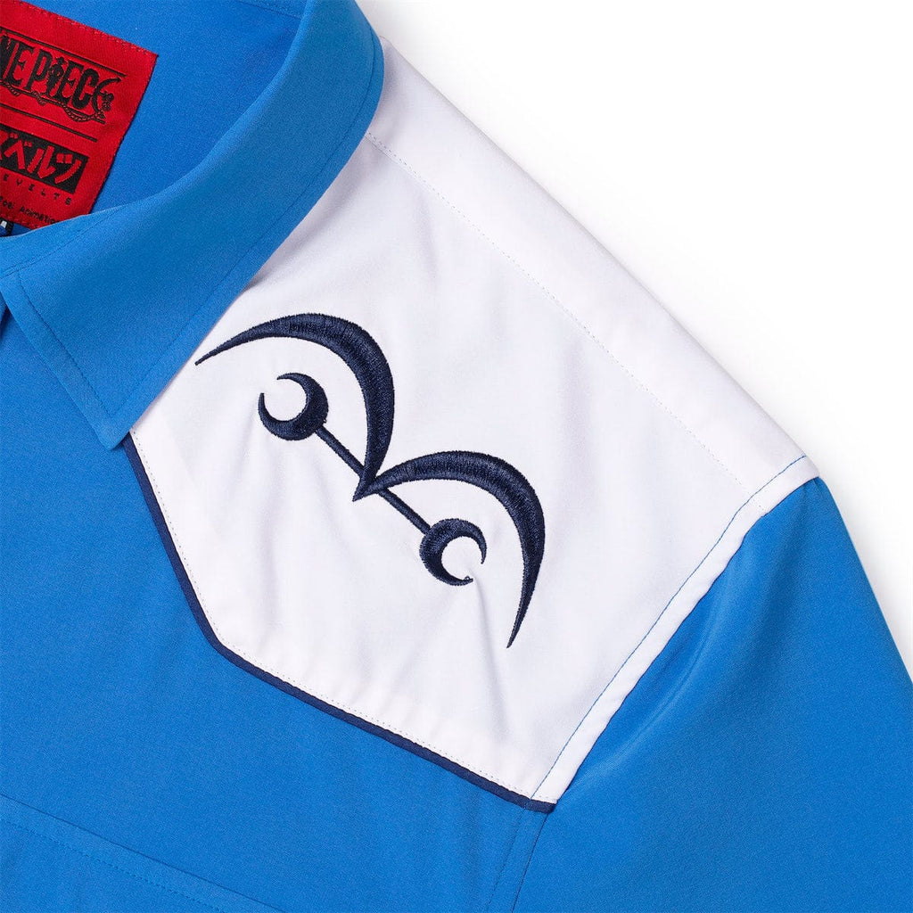 RSVLTS Justice Roper Short Sleeve Shirt in Blue — detail 11
