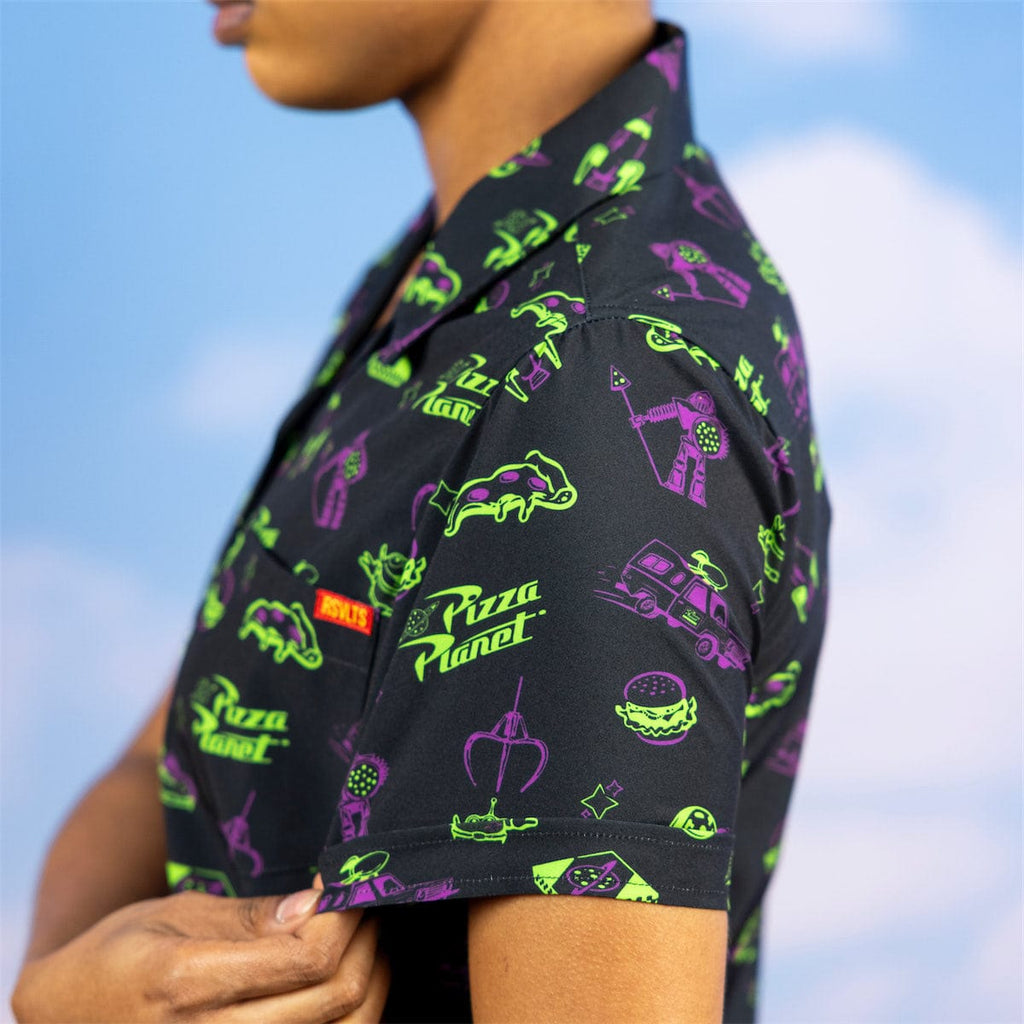 RSVLTS Cleared to Enter Women's KUNUFLEX Short Sleeve Shirt in Black — detail 6