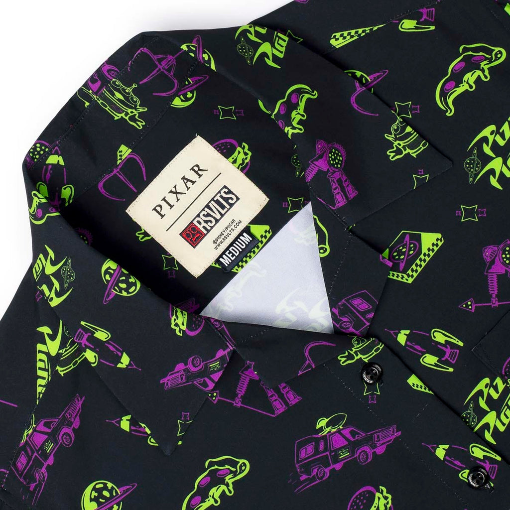 RSVLTS Cleared to Enter Women's KUNUFLEX Short Sleeve Shirt in Black — detail 7