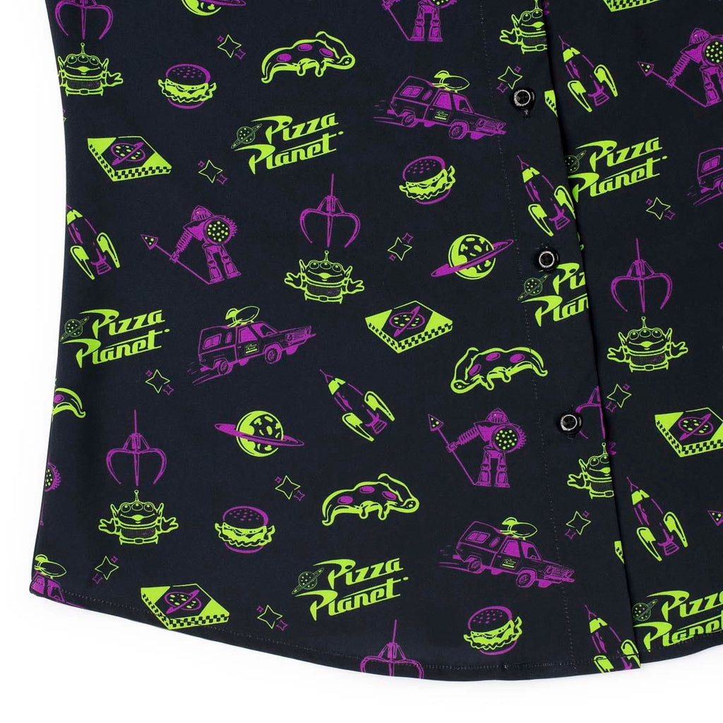 RSVLTS Cleared to Enter Women's KUNUFLEX Short Sleeve Shirt in Black — detail 9