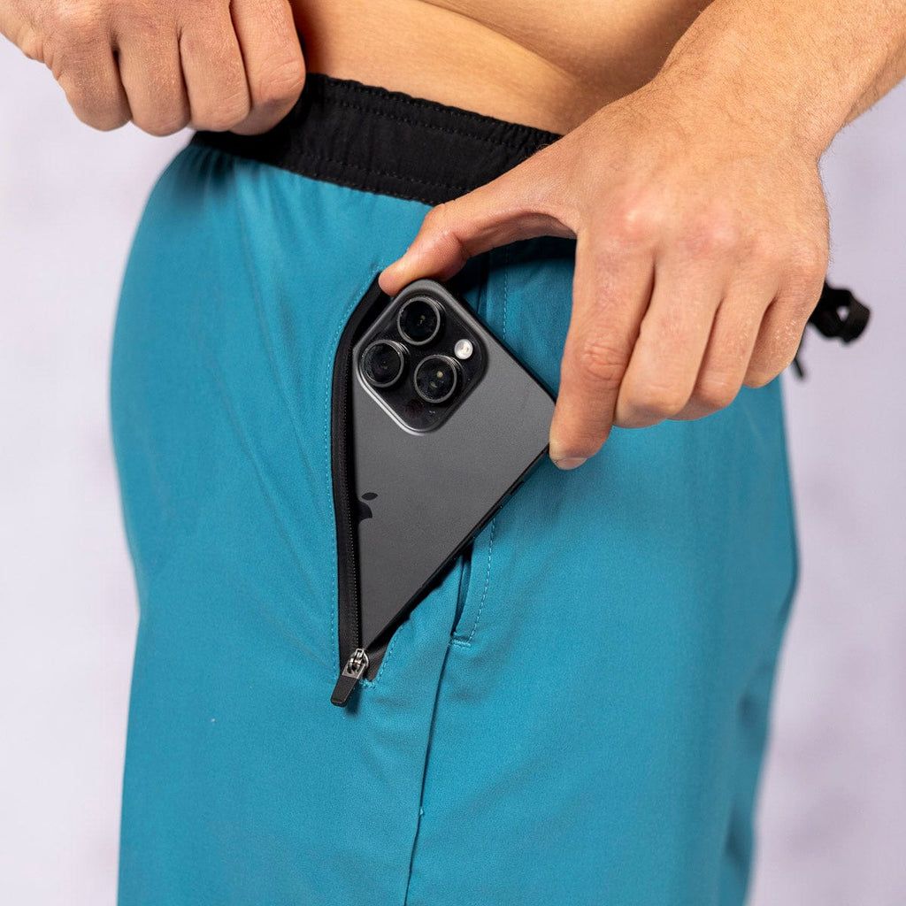 RSVLTS Blue Ribbon V1 Lined Training Shorts in Blue — detail 4