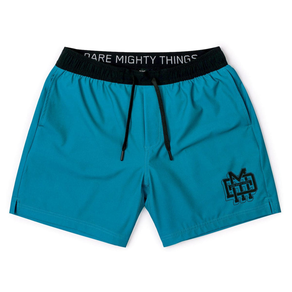 RSVLTS Blue Ribbon V1 Lined Training Shorts in Blue — detail 5