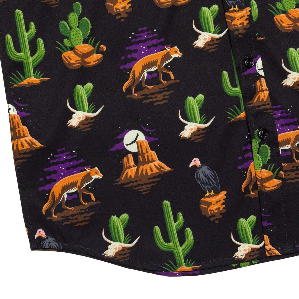 RSVLTS Grand Canyon KUNUFLEX Short Sleeve Shirt in Black — detail 5