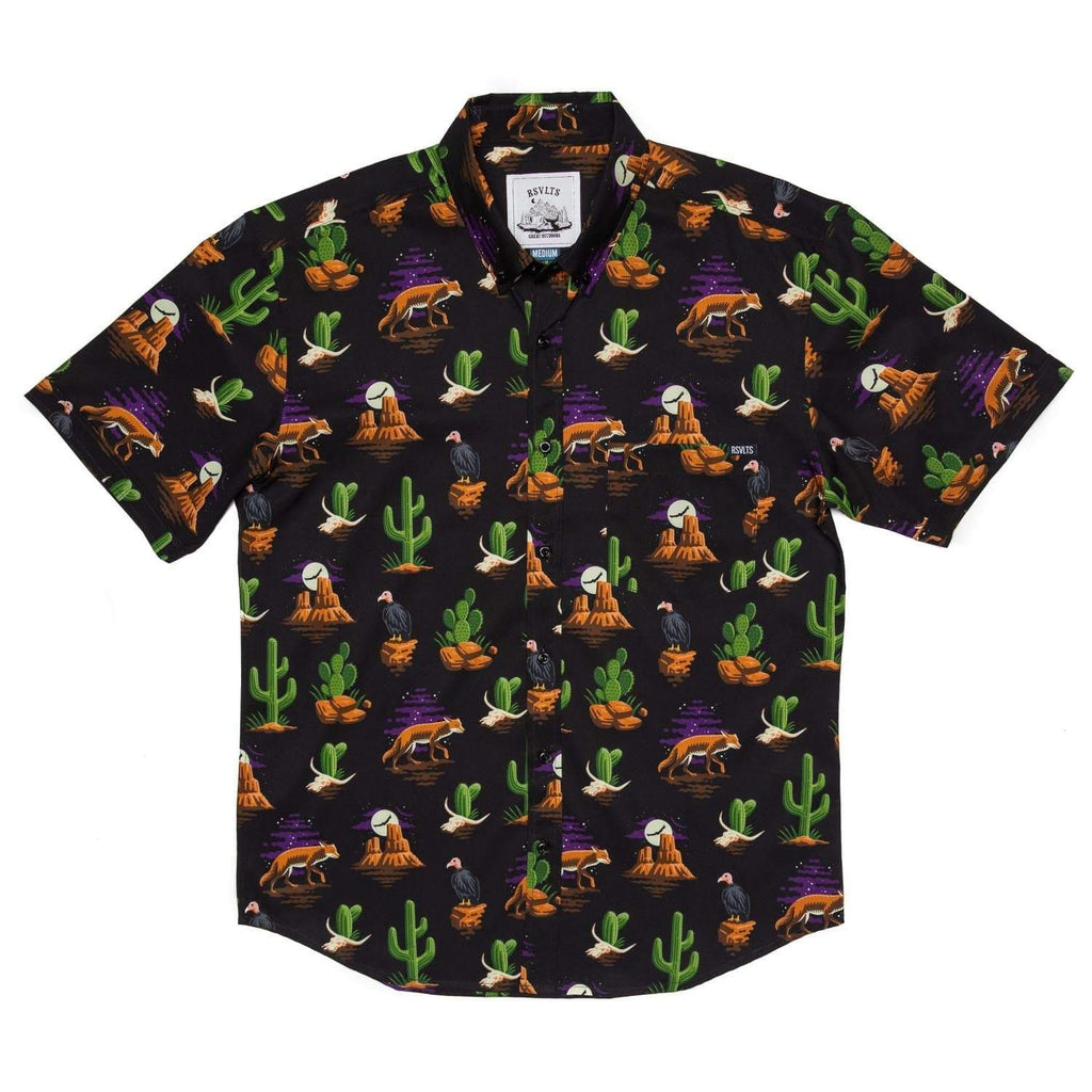 RSVLTS Grand Canyon KUNUFLEX Short Sleeve Shirt in Black — detail 2