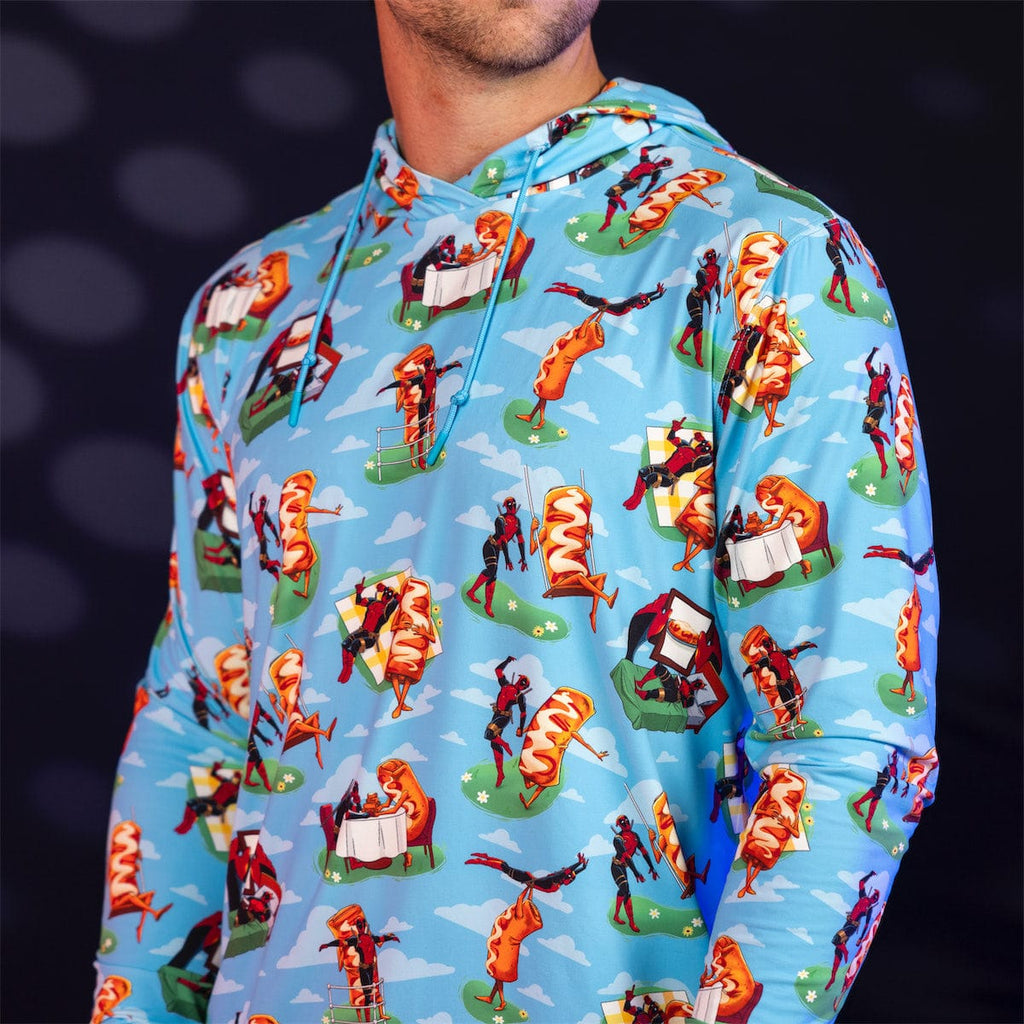 RSVLTS Chimichanga Dreams Performance Hoodie in Blue — detail 7