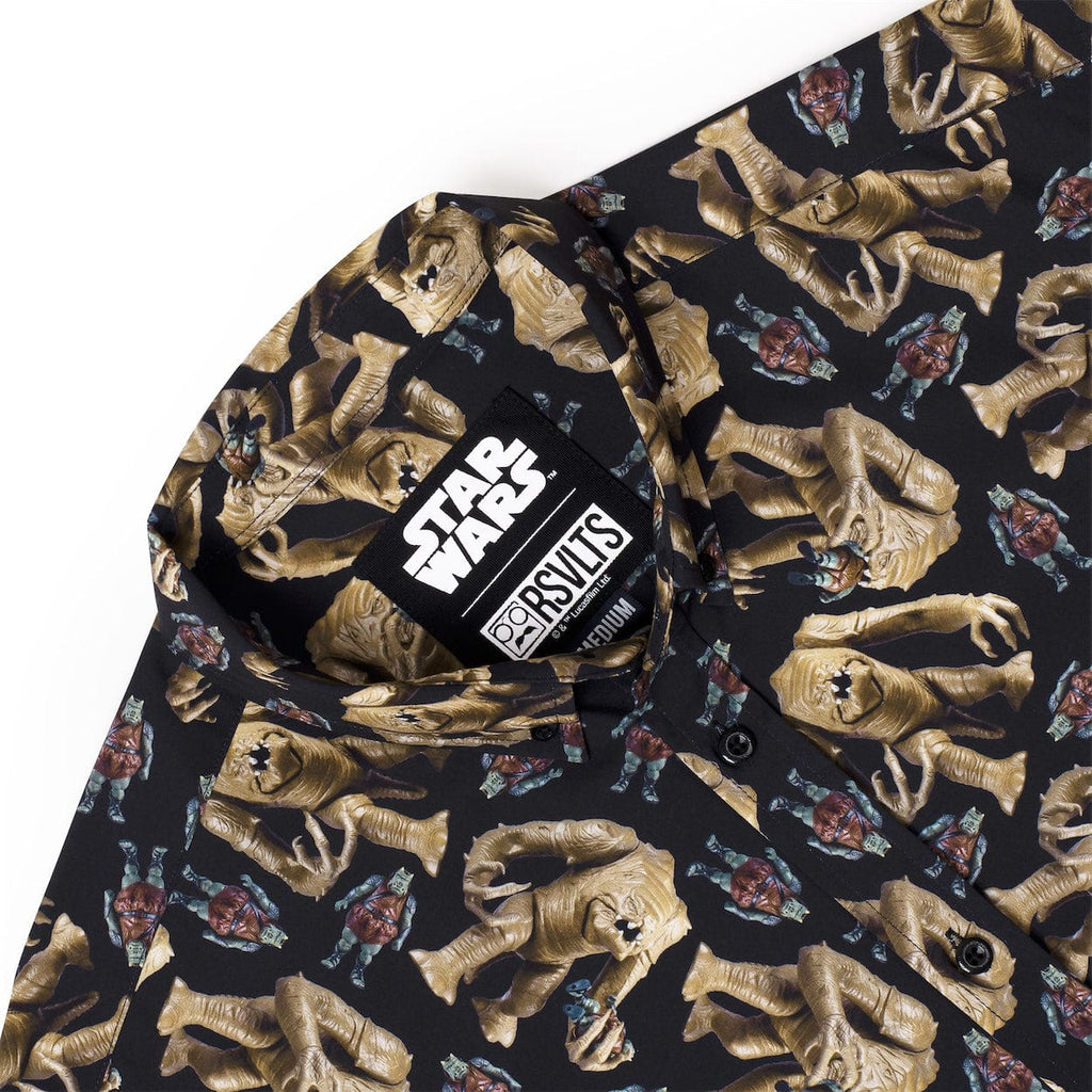 RSVLTS Rancor Rhapsody KUNUFLEX Short Sleeve Shirt in Black — detail 9