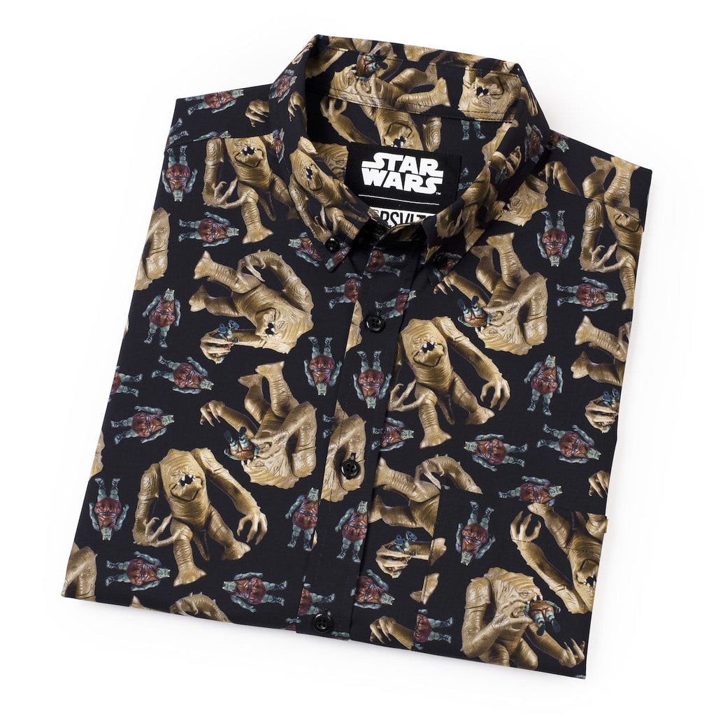 RSVLTS Rancor Rhapsody KUNUFLEX Short Sleeve Shirt in Black — detail 11