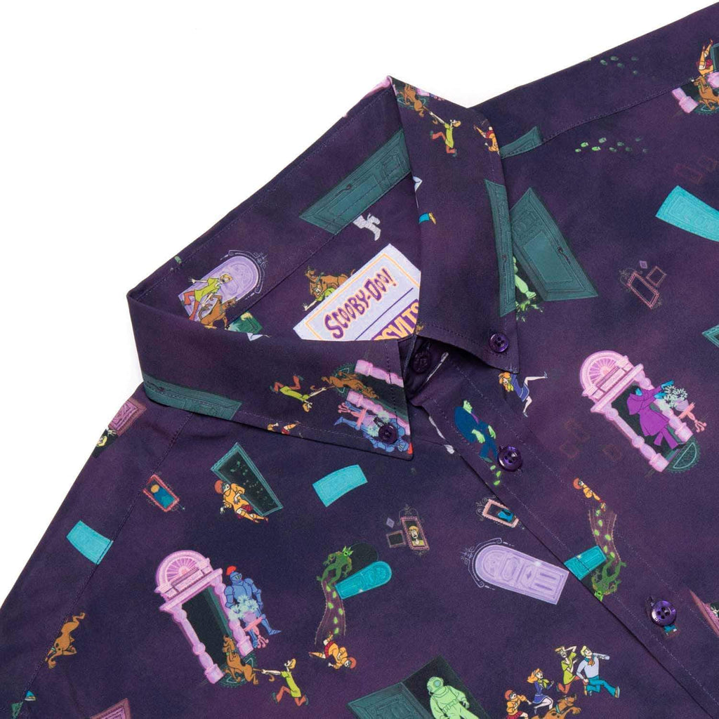 RSVLTS RUH ROH KUNUFLEX Short Sleeve Shirt in Purple — detail 9