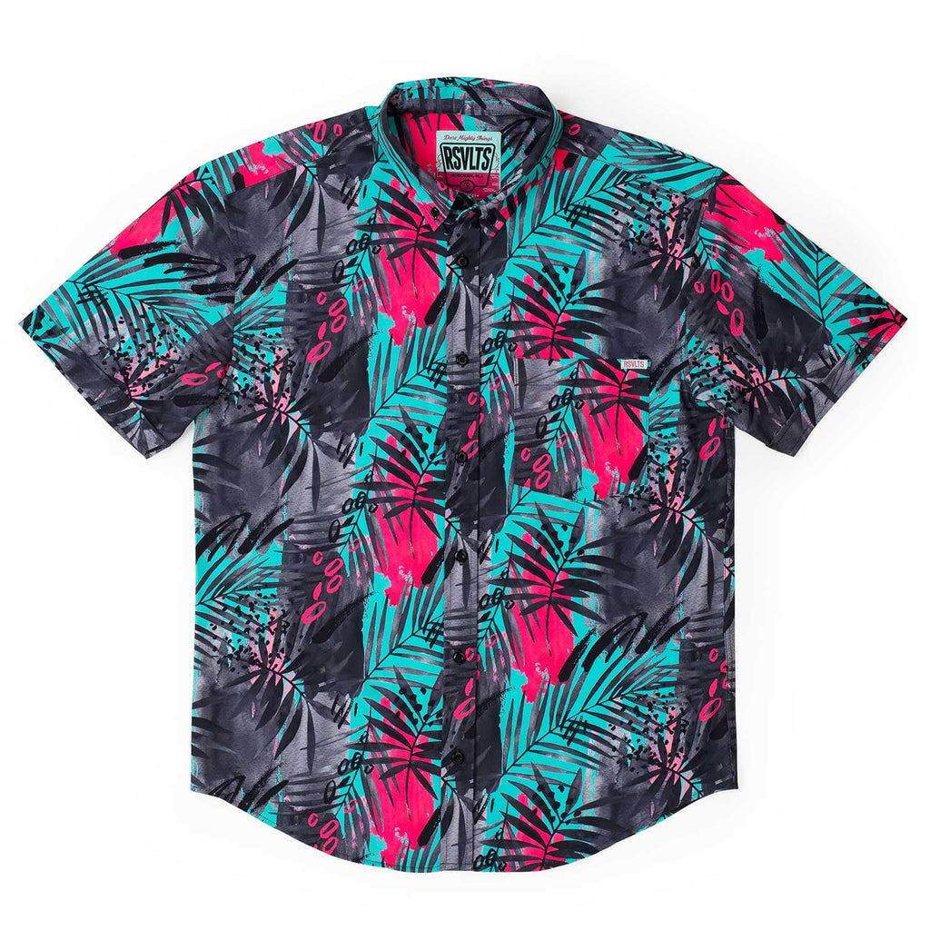 RSVLTS Miami KUNUFLEX Short Sleeve Shirt in Blue — detail 3