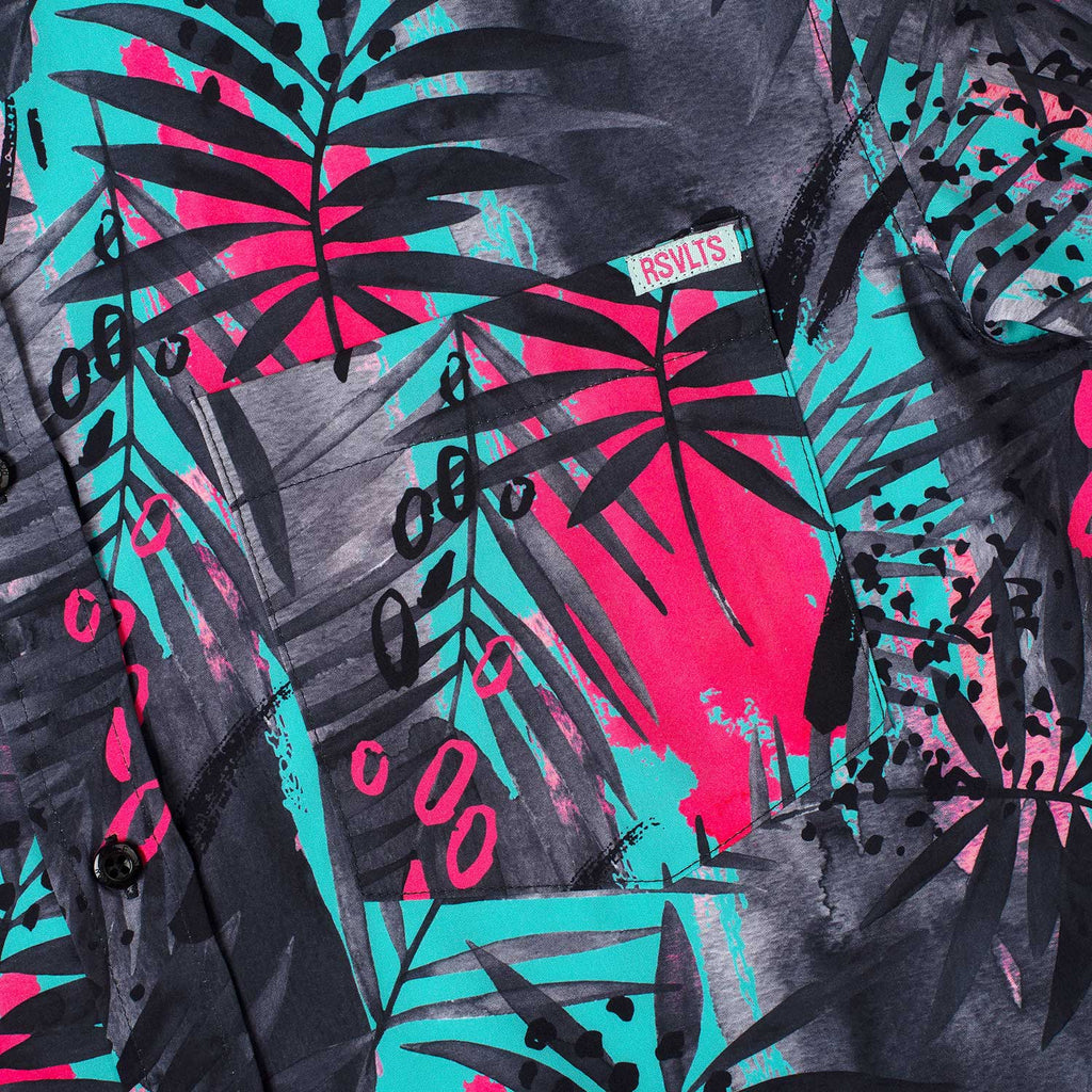 RSVLTS Miami KUNUFLEX Short Sleeve Shirt in Blue — detail 2