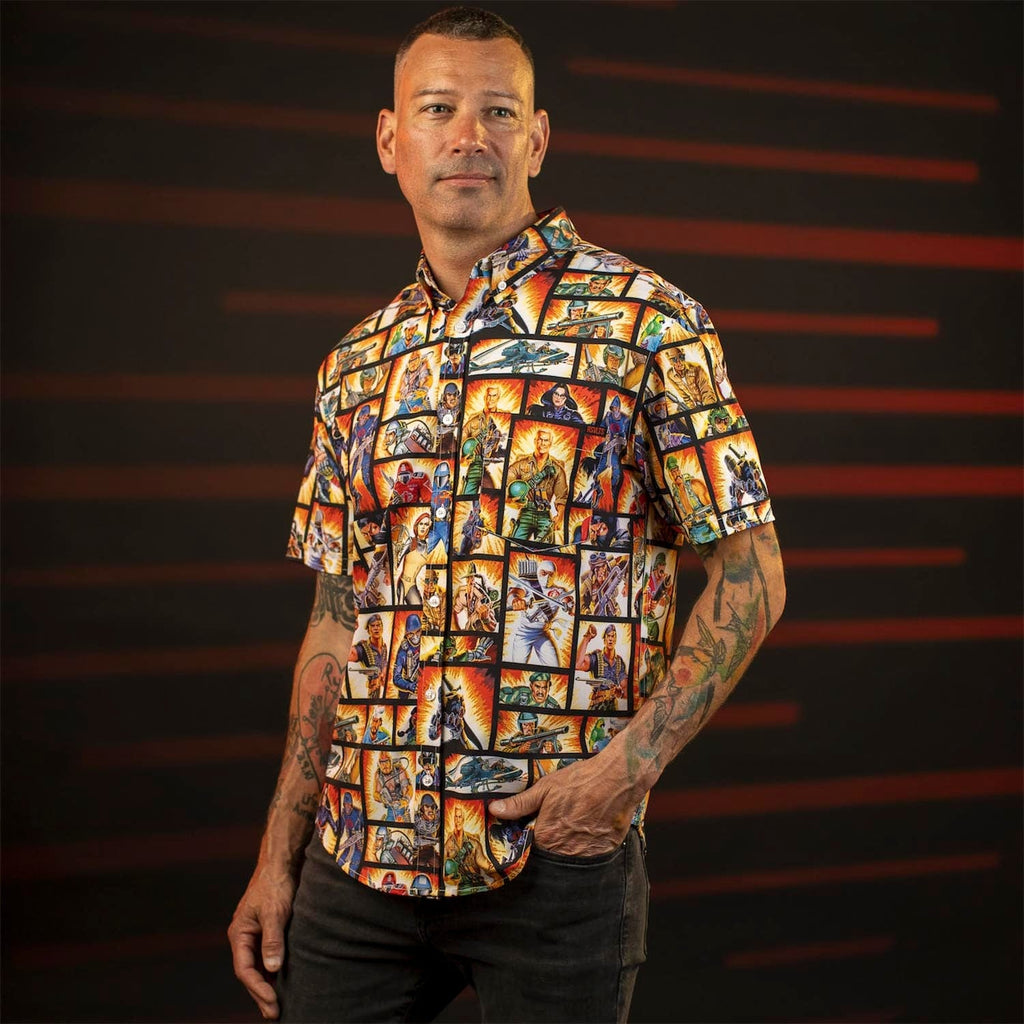 RSVLTS Yo, Joe! KUNUFLEX Short Sleeve Shirt in Multicolor — detail 5