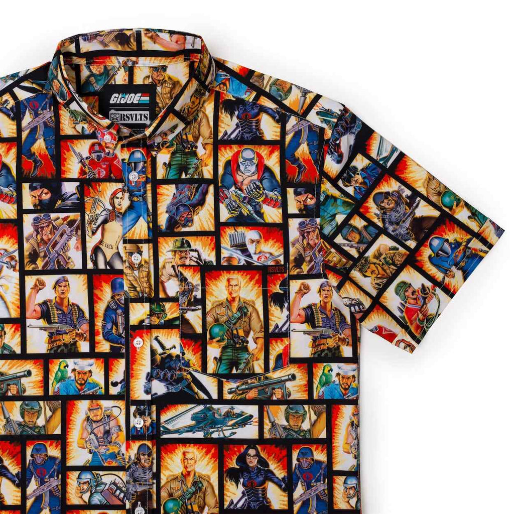 RSVLTS Yo, Joe! KUNUFLEX Short Sleeve Shirt in Multicolor — front view