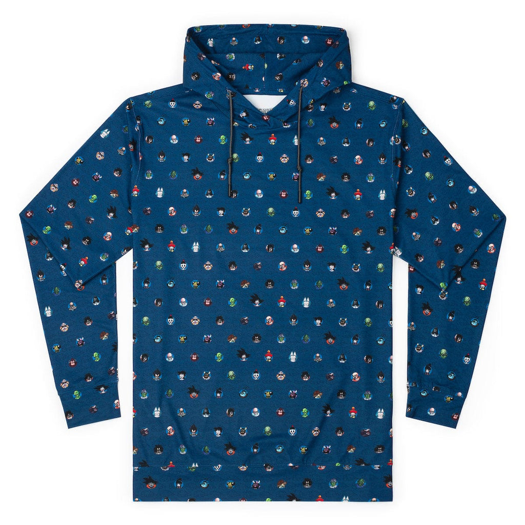 RSVLTS Saiyan Saga Performance Hoodie in Blue — detail 3