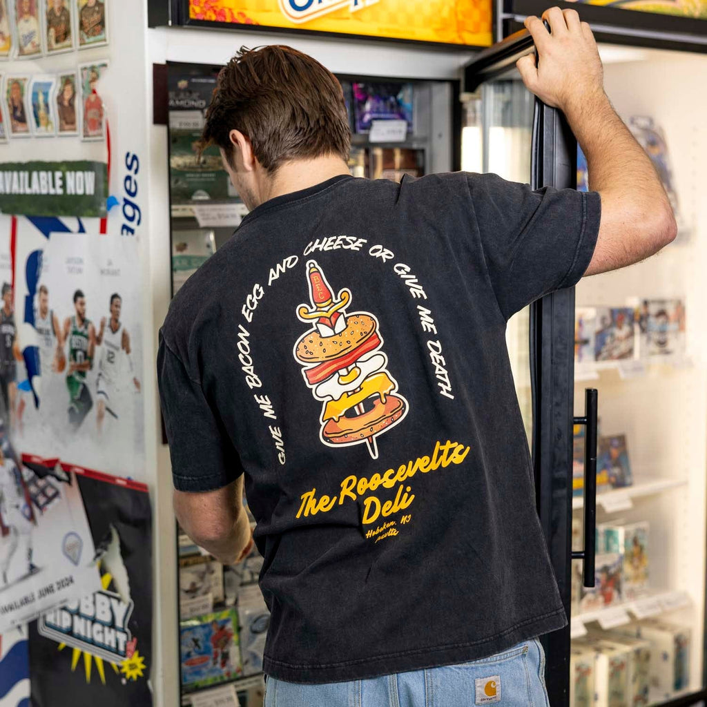 RSVLTS The Roosevelts Deli Vintage Crewneck Tee — front view