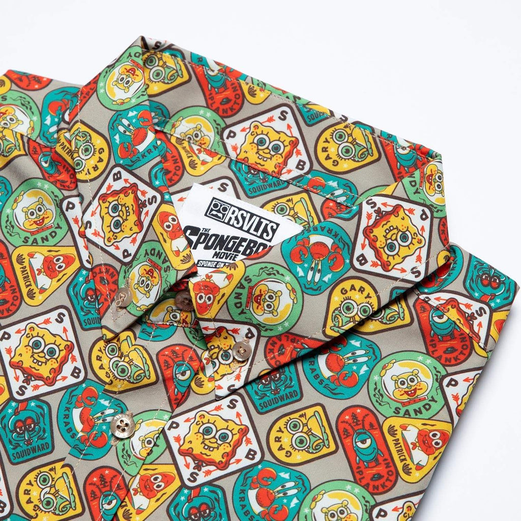 RSVLTS Camp Patch KUNUFLEX Short Sleeve Shirt in Multicolor — detail 3