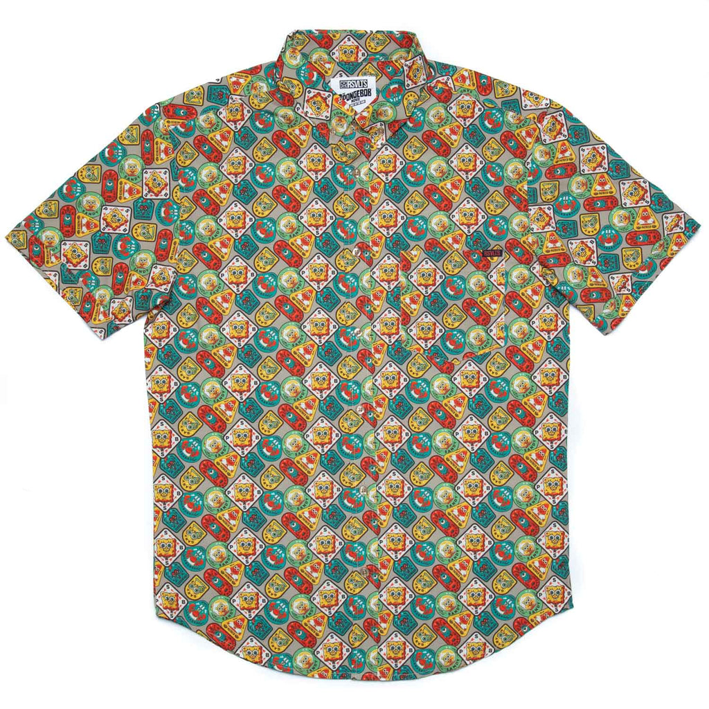 RSVLTS Camp Patch KUNUFLEX Short Sleeve Shirt in Multicolor — detail 2