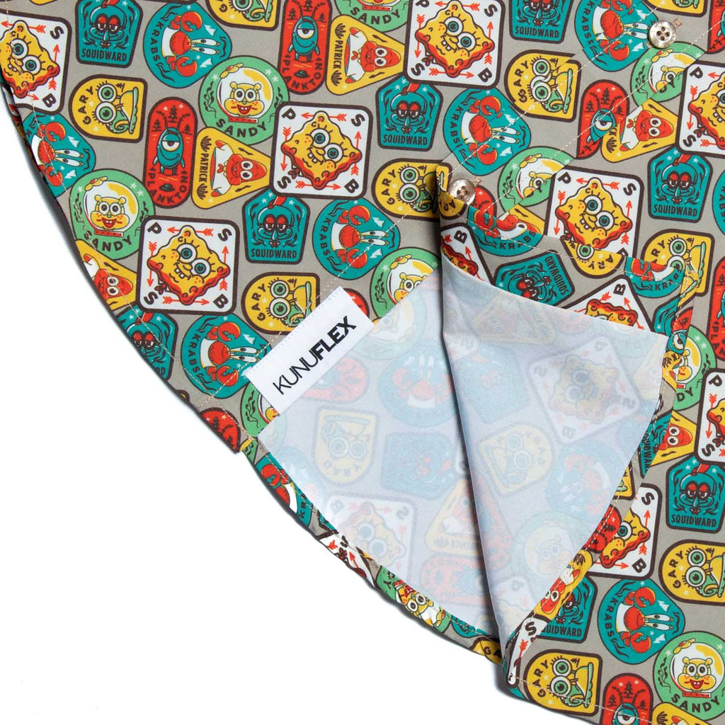 RSVLTS Camp Patch KUNUFLEX Short Sleeve Shirt in Multicolor — detail 6