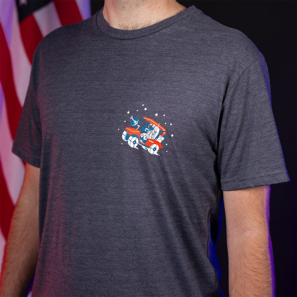 RSVLTS Moon Trap Crewneck Tee in Blue — detail 4
