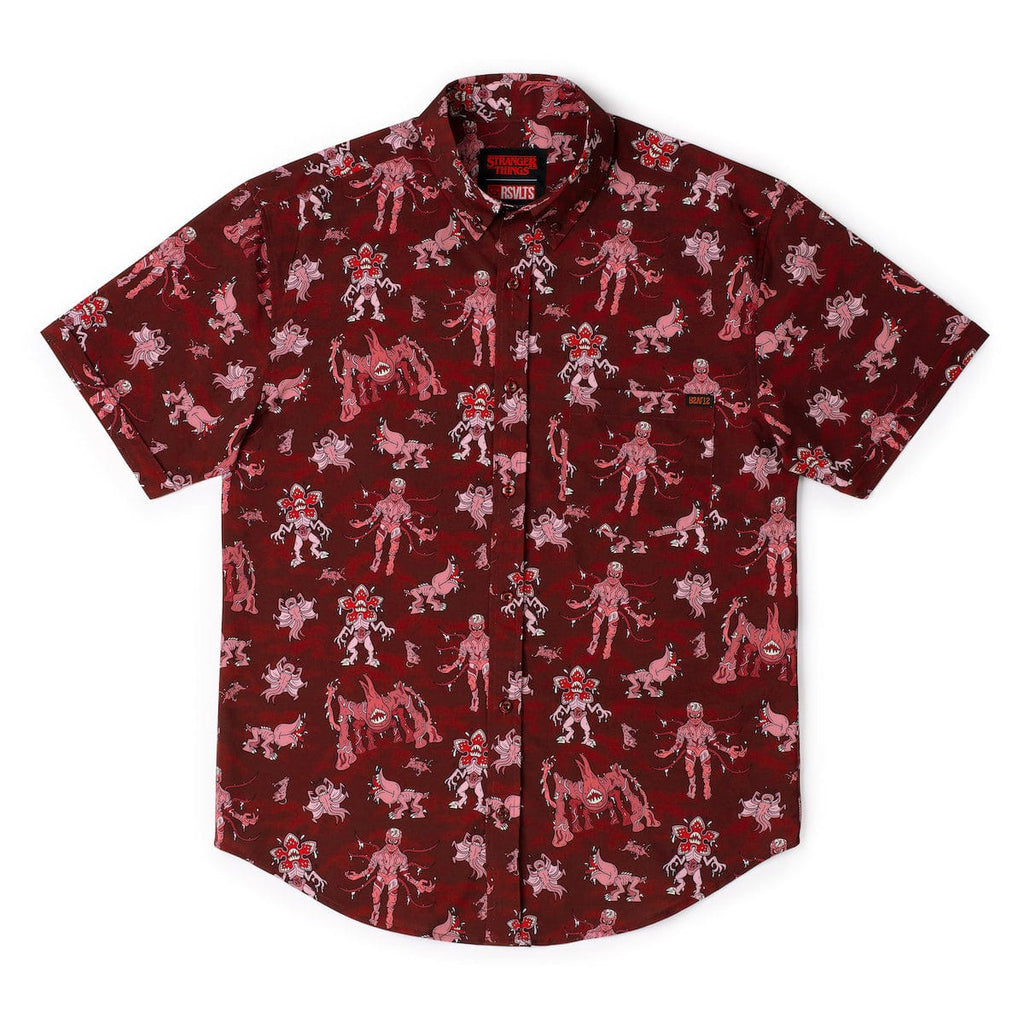 RSVLTS Vecna and Friends KUNUFLEX Short Sleeve Shirt in Brown — detail 7