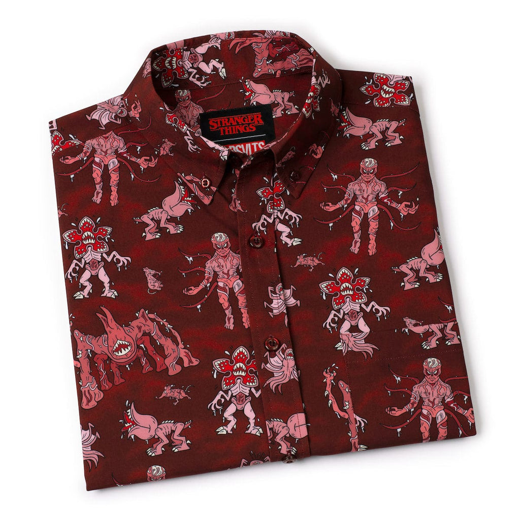 RSVLTS Vecna and Friends KUNUFLEX Short Sleeve Shirt in Brown — detail 10