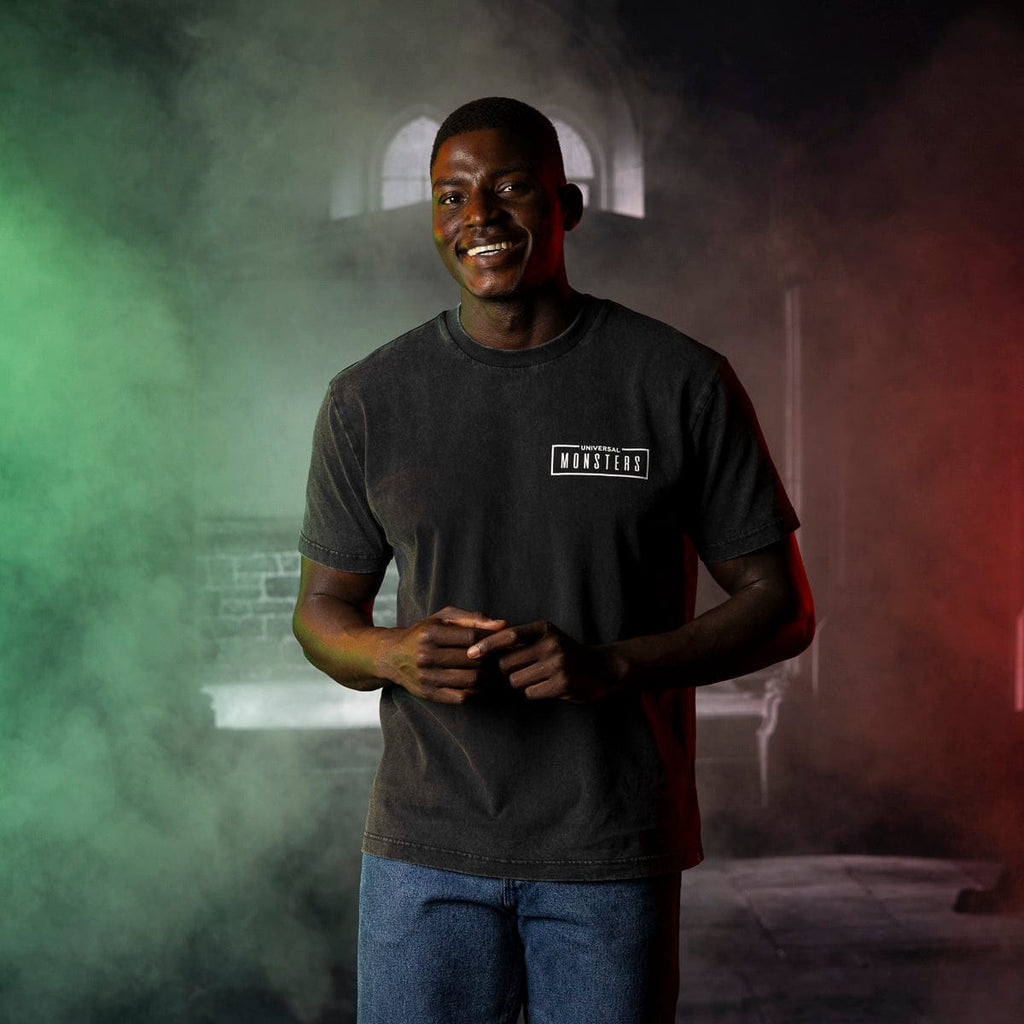 RSVLTS Masters of Horror Vintage Crewneck Tee in Black — detail 2