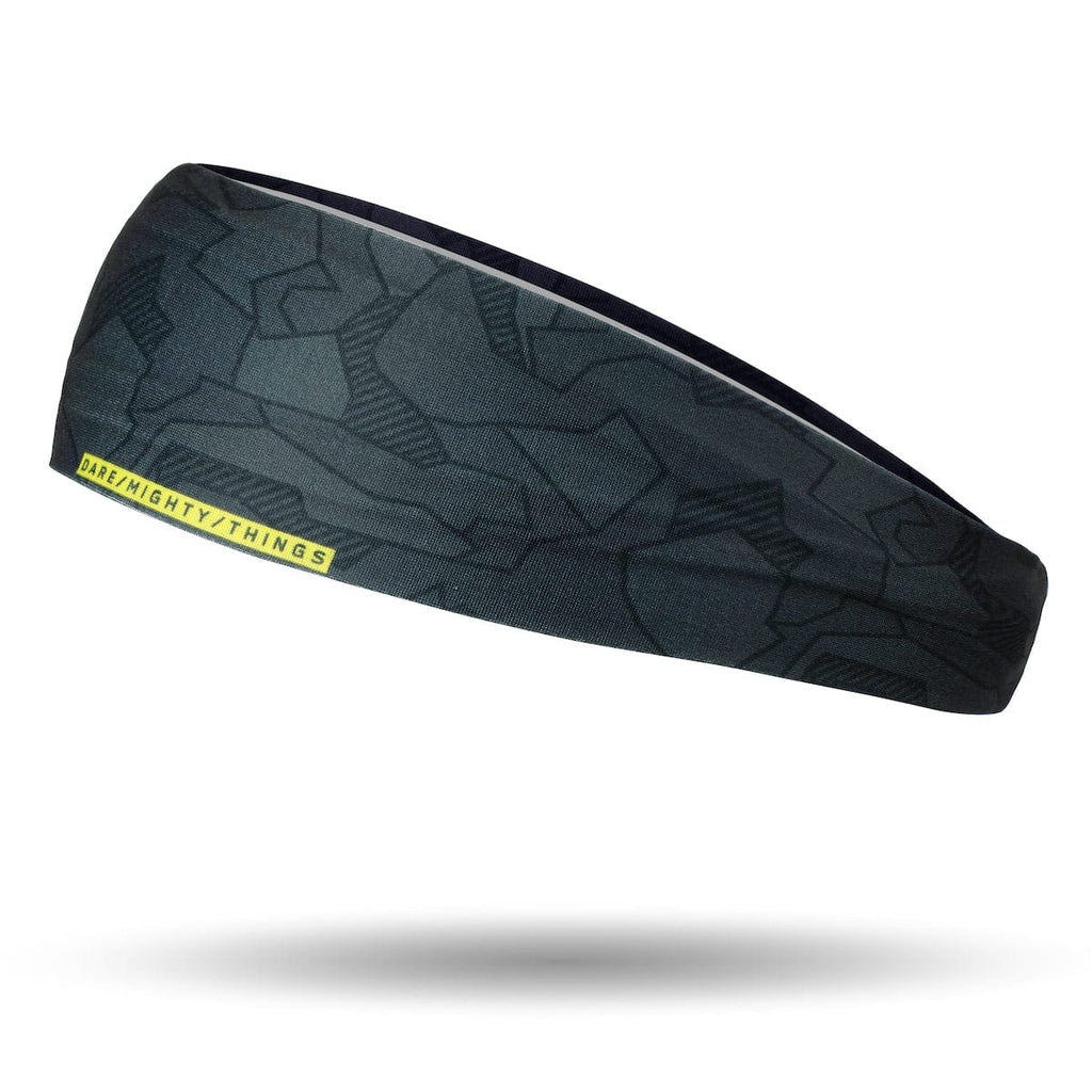 RSVLTS Tectonic Headband in Black — front view