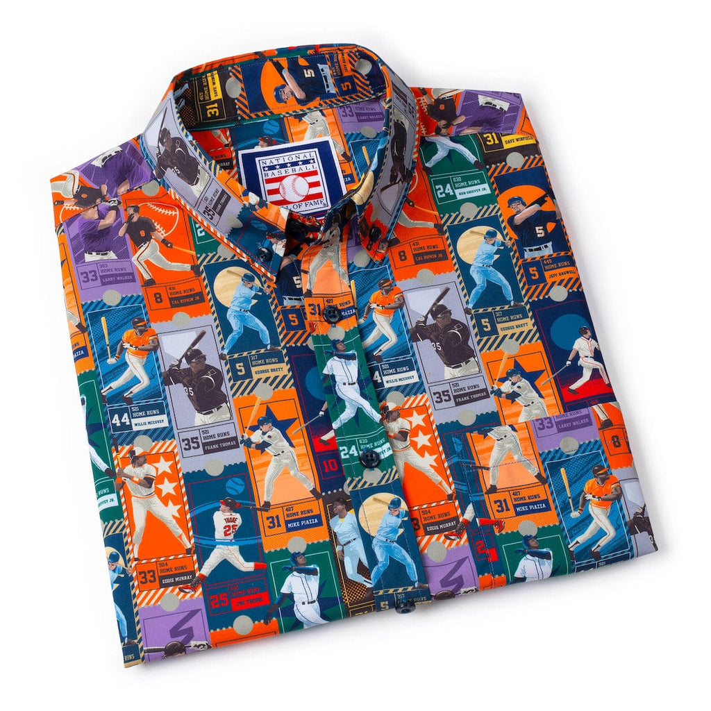 RSVLTS Home Run Heroes KUNUFLEX Short Sleeve Shirt in Multicolor — detail 8