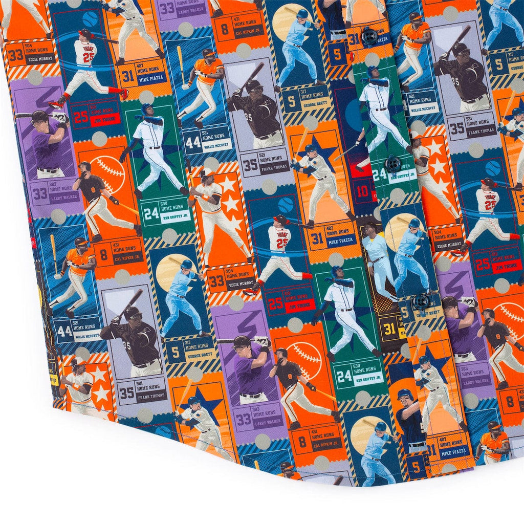 RSVLTS Home Run Heroes KUNUFLEX Short Sleeve Shirt in Multicolor — detail 7