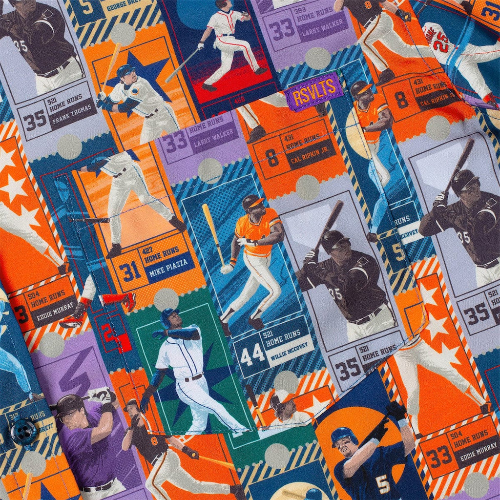 RSVLTS Home Run Heroes KUNUFLEX Short Sleeve Shirt in Multicolor — detail 3