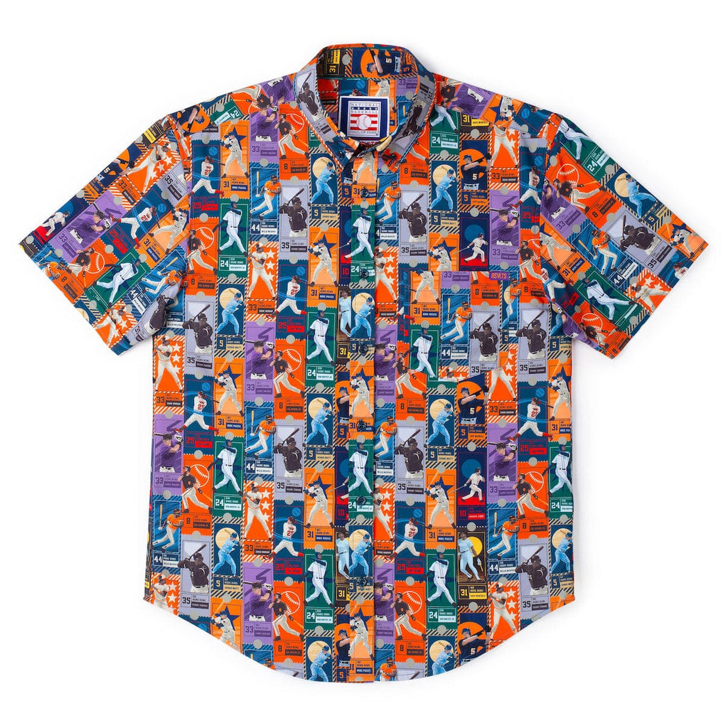 RSVLTS Home Run Heroes KUNUFLEX Short Sleeve Shirt in Multicolor — detail 5