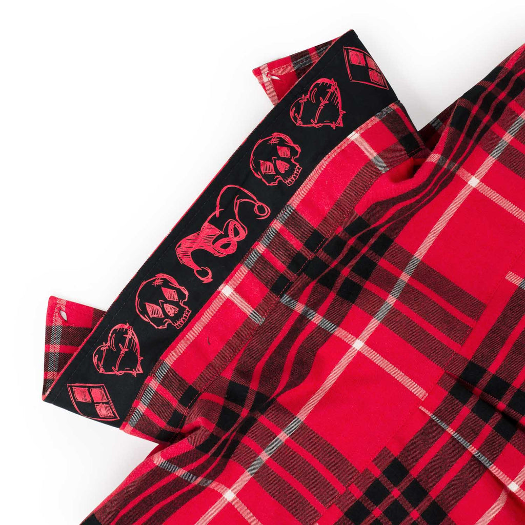 RSVLTS The Harley BorlandFlex Long Sleeve Flannel in Red — detail 8