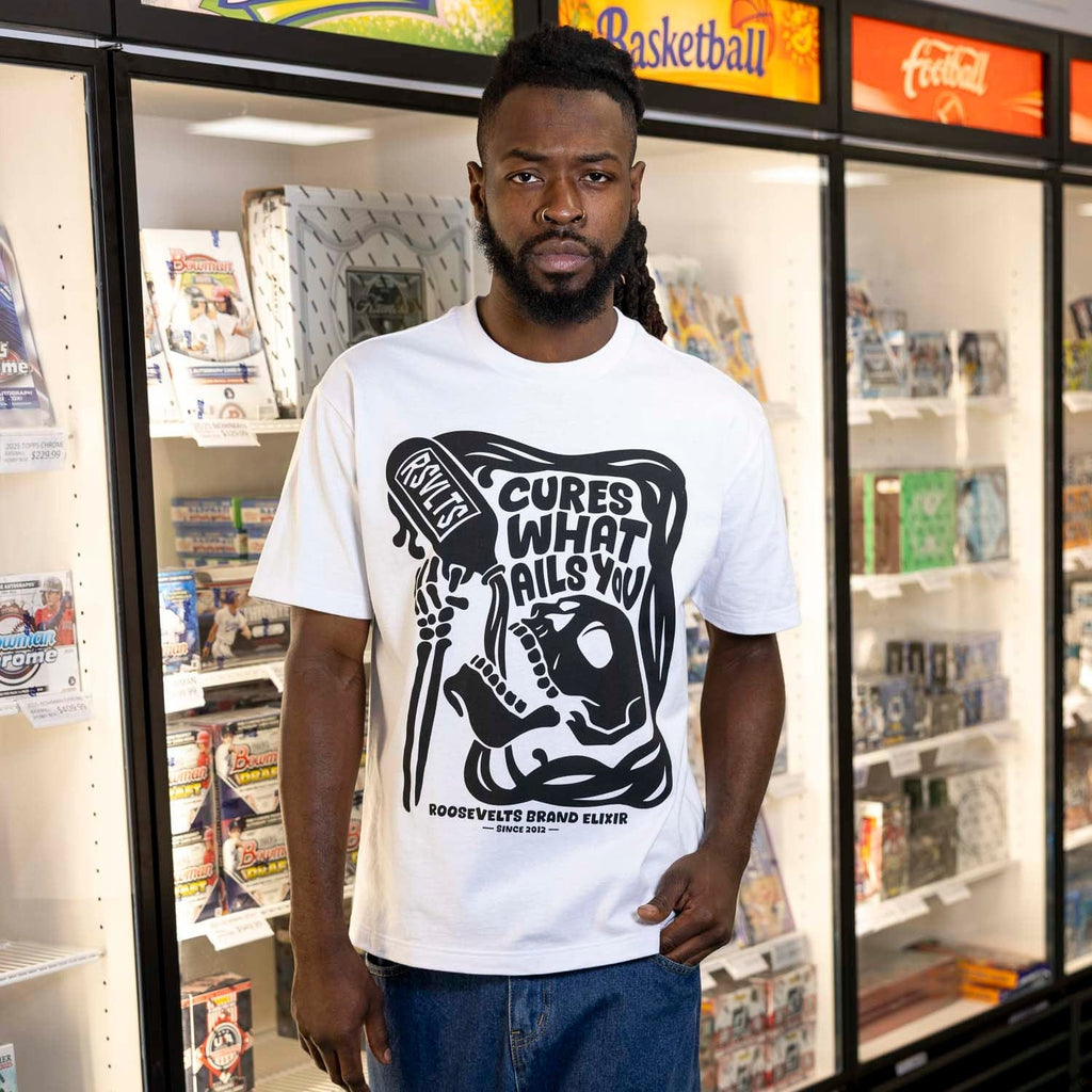 RSVLTS Cures What Ails You Vintage Crewneck Tee — detail 4