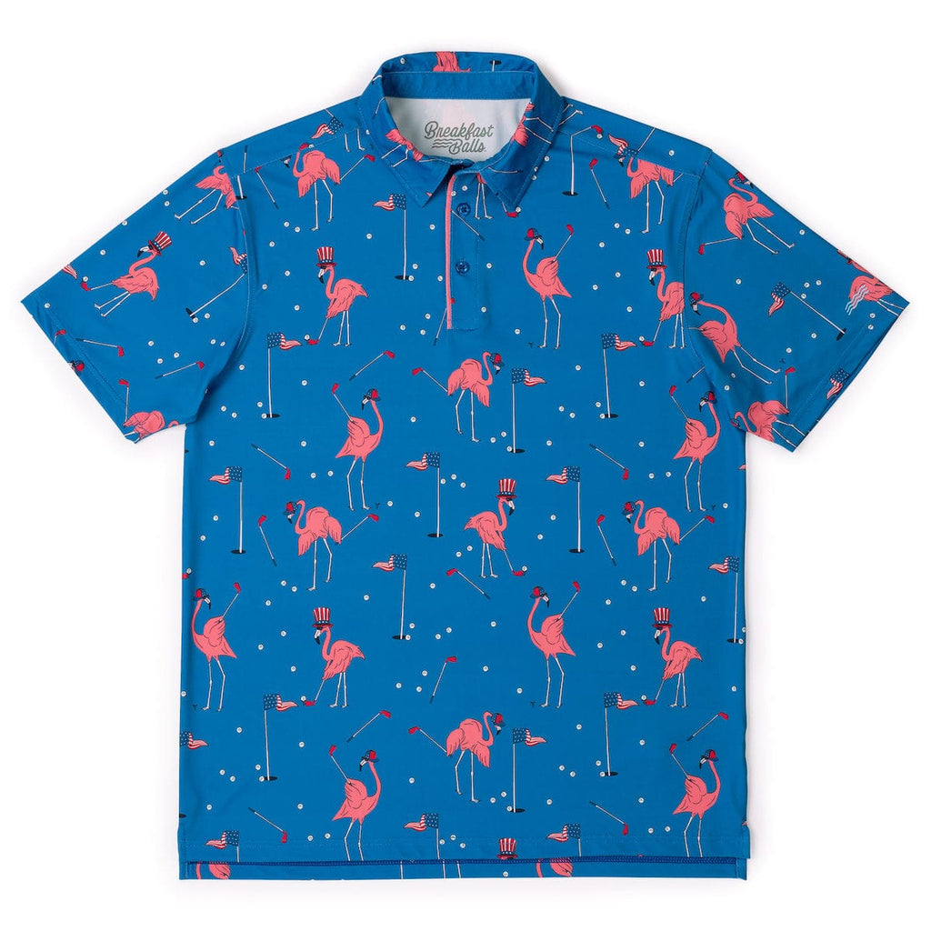 RSVLTS FORE-mingos All-Day Polo in Blue — detail 8