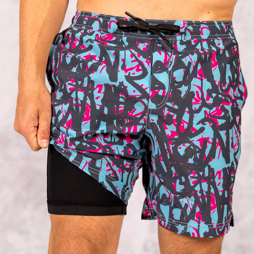 RSVLTS The Tag V1 Lined Training Shorts in Black — detail 3