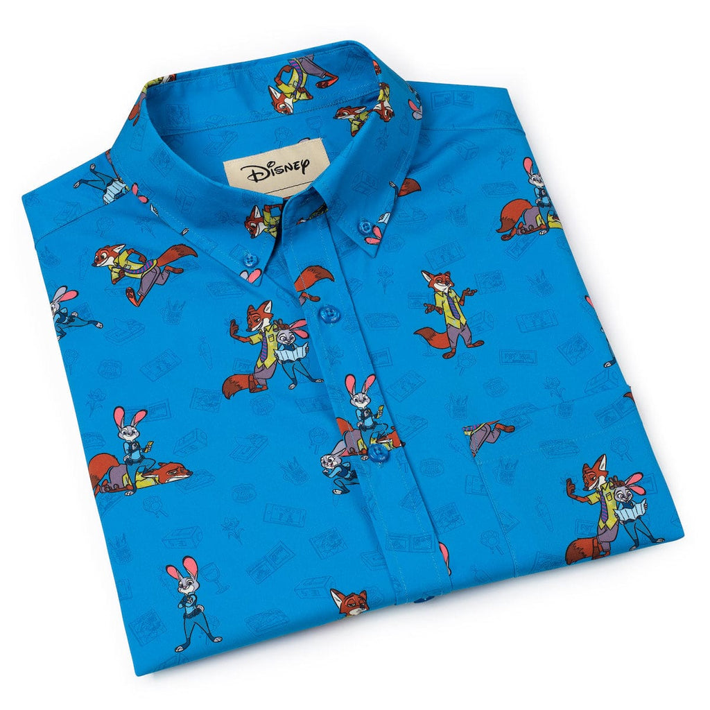 RSVLTS Paw & Order KUNUFLEX Short Sleeve Shirt in Blue — detail 8