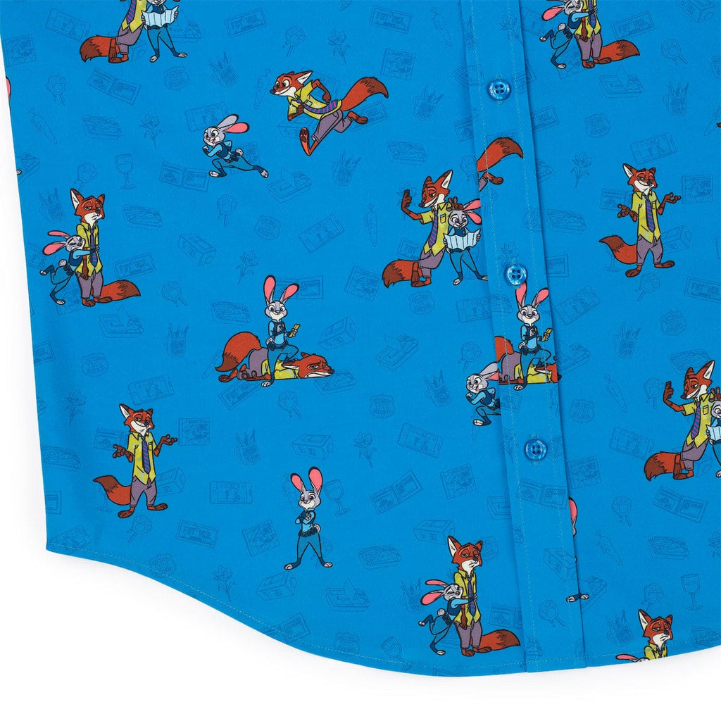 RSVLTS Paw & Order KUNUFLEX Short Sleeve Shirt in Blue — detail 7