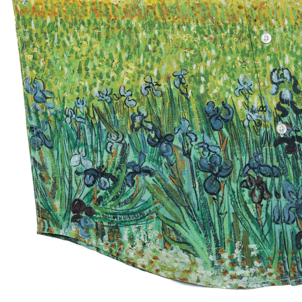 RSVLTS Field With Irises KUNUFLEX Short Sleeve Shirt in Multicolor — detail 4