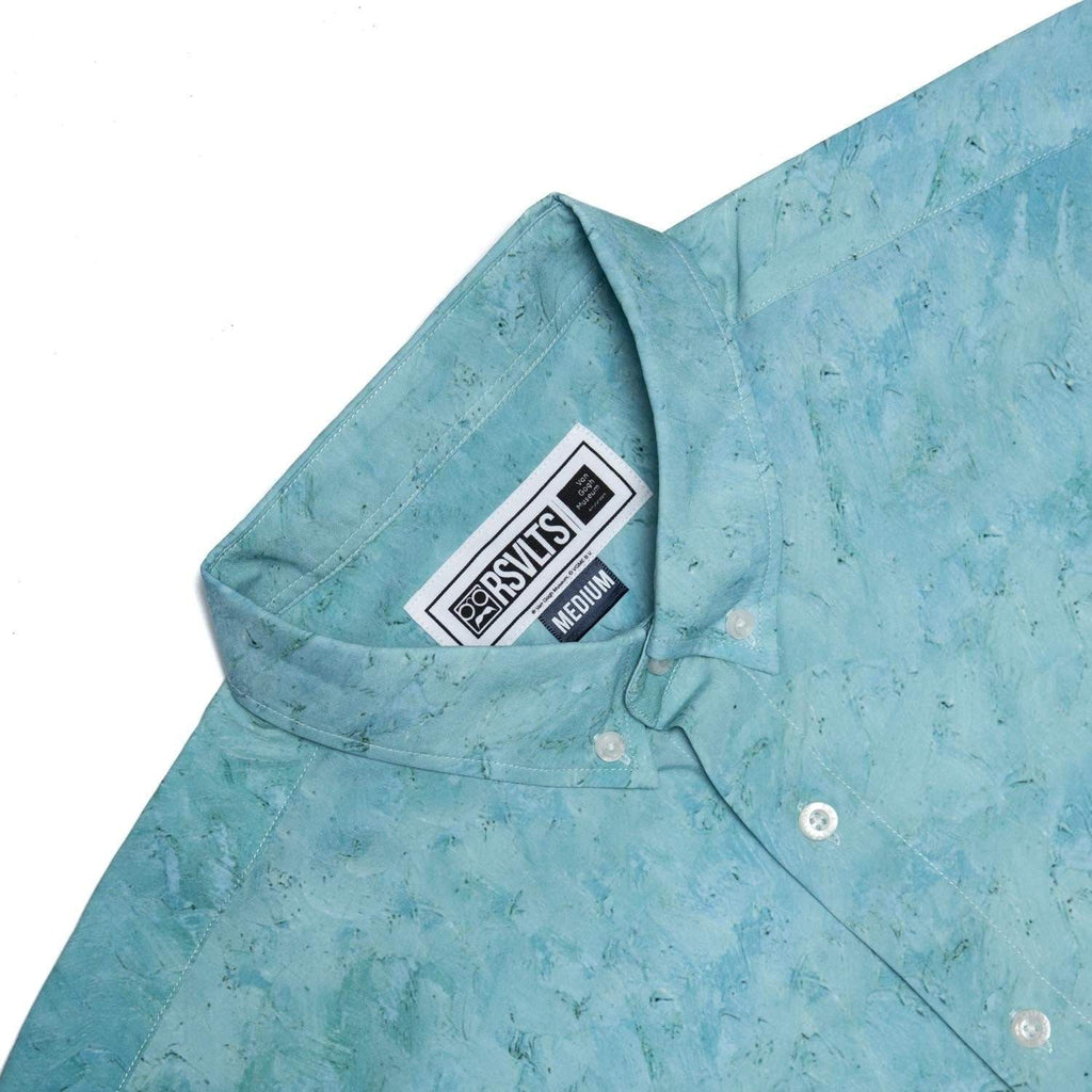 RSVLTS Field With Irises KUNUFLEX Short Sleeve Shirt in Multicolor — detail 5