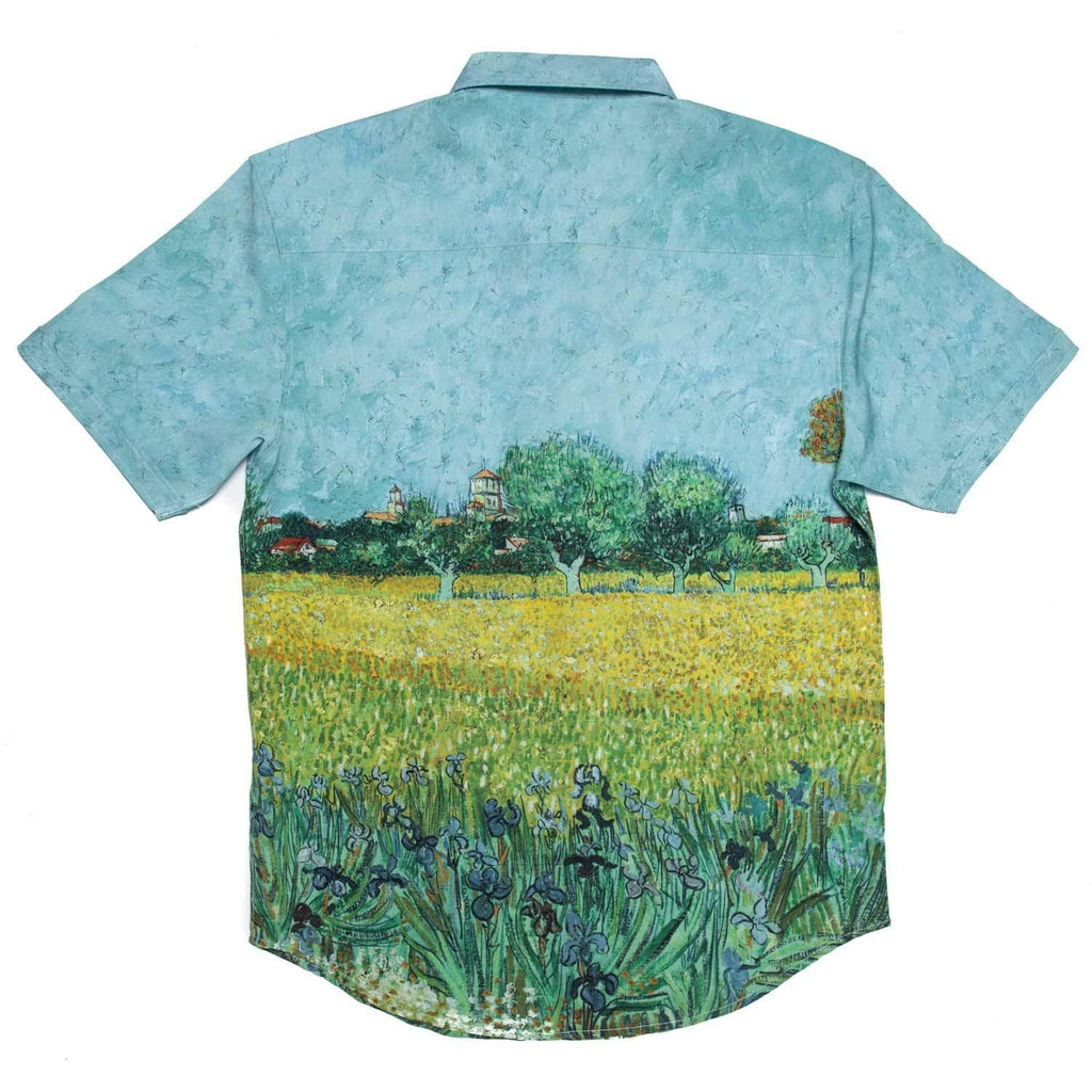 RSVLTS Field With Irises KUNUFLEX Short Sleeve Shirt in Multicolor — detail 8