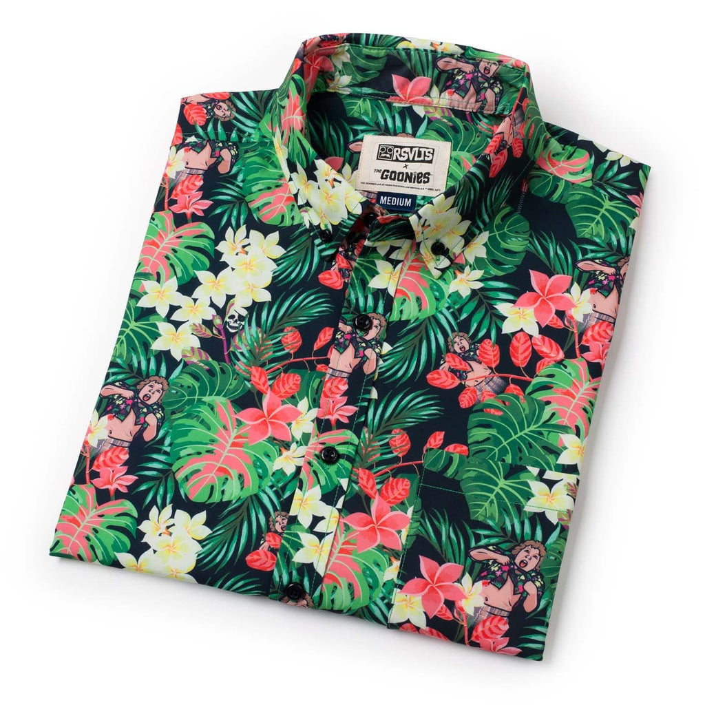 RSVLTS Truffle Shuffle KUNUFLEX Short Sleeve Shirt in Green — detail 5