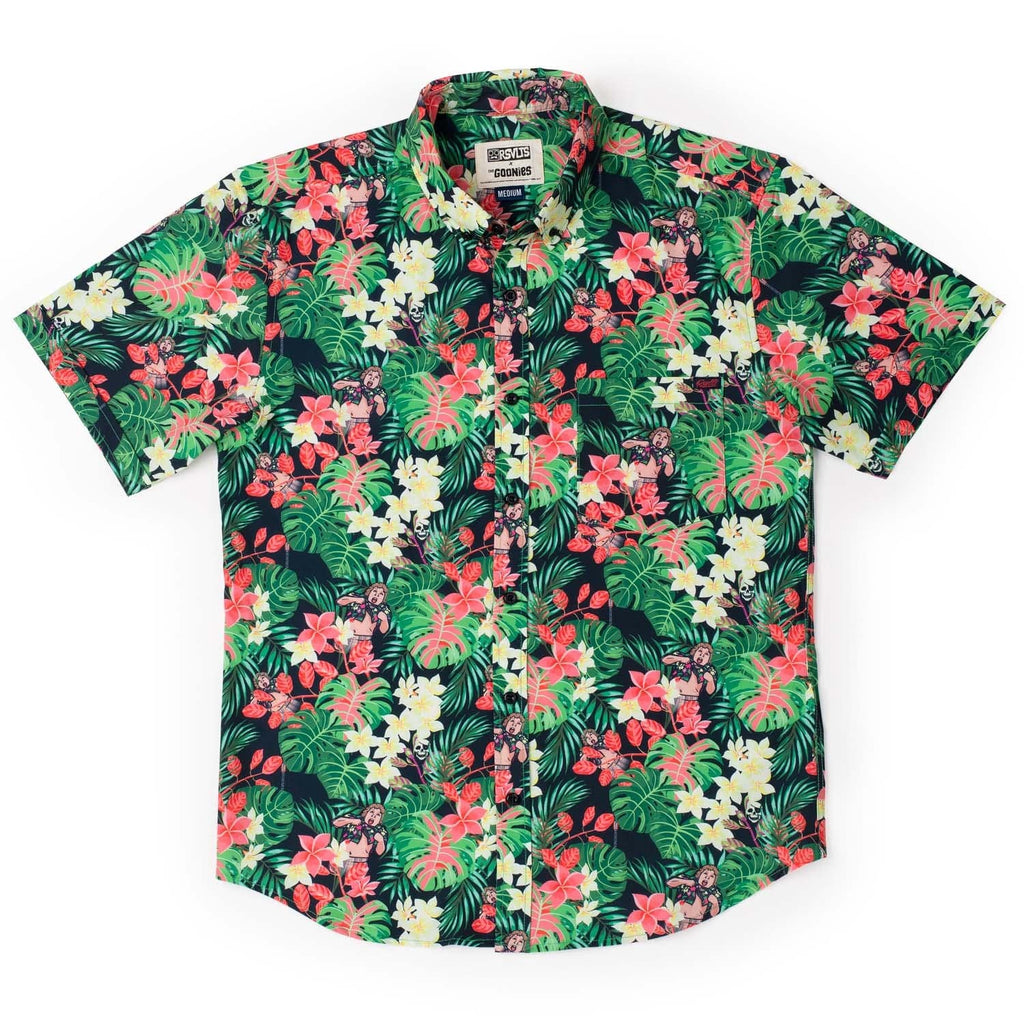 RSVLTS Truffle Shuffle KUNUFLEX Short Sleeve Shirt in Green — detail 7