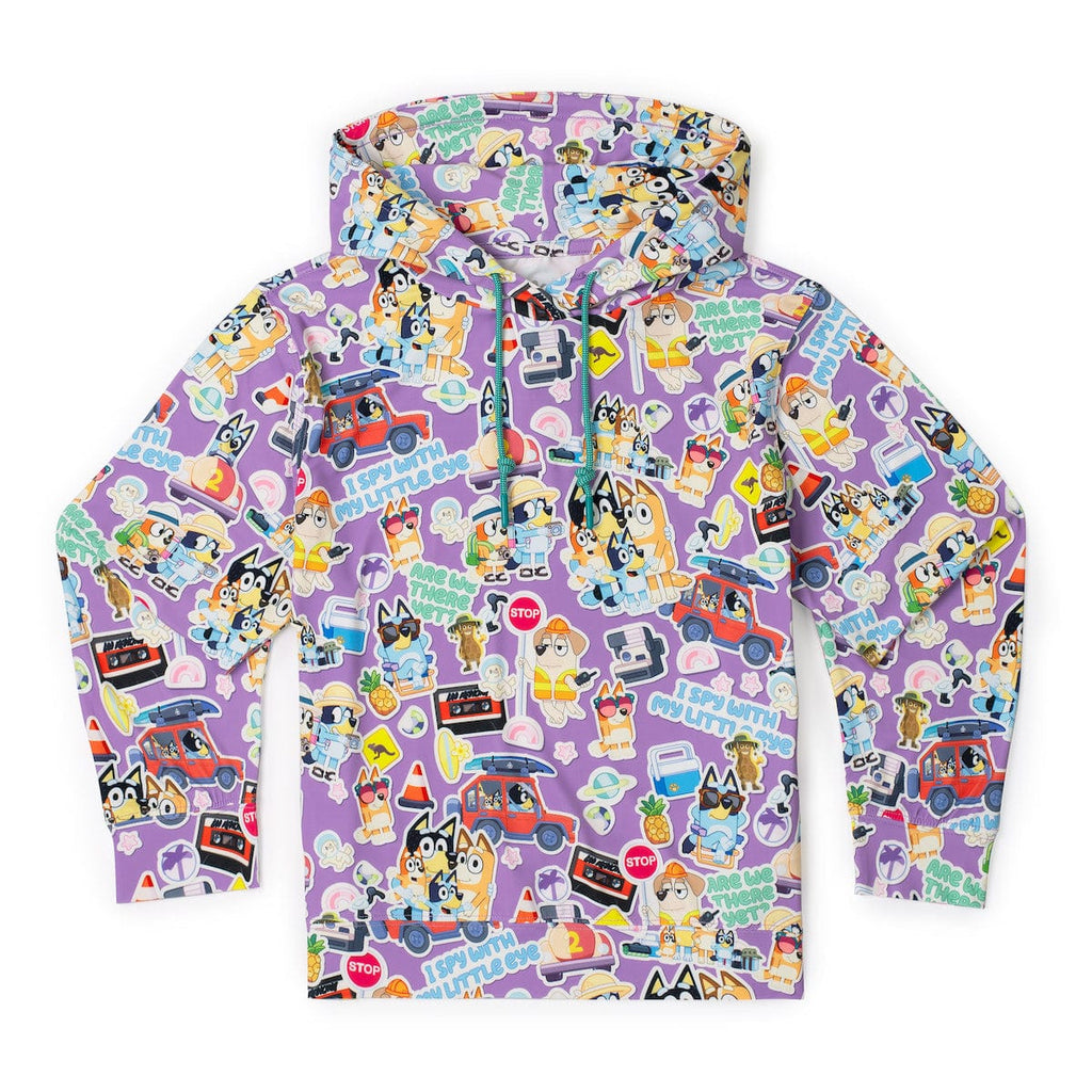 RSVLTS Let's Motor Youth Performance Hoodie in Multicolor — front view