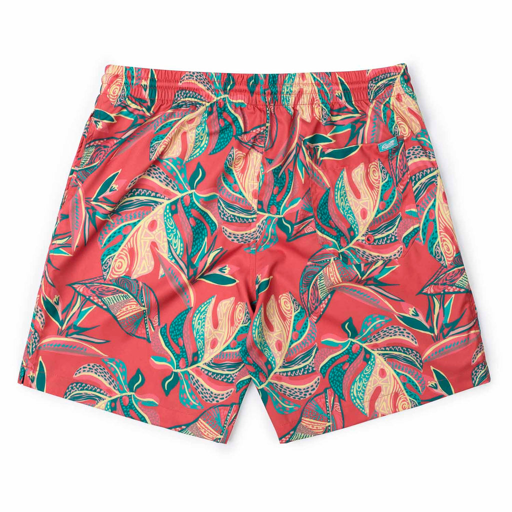 RSVLTS Tapalms Hybrid Shorts in Red — detail 5