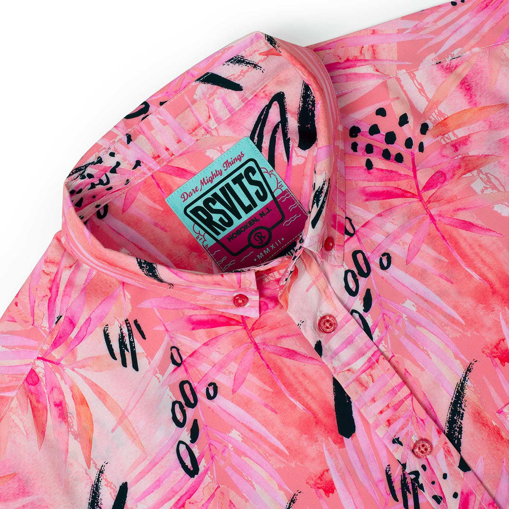 RSVLTS Strawberry Margarita KUNUFLEX Short Sleeve Shirt in Red — detail 5