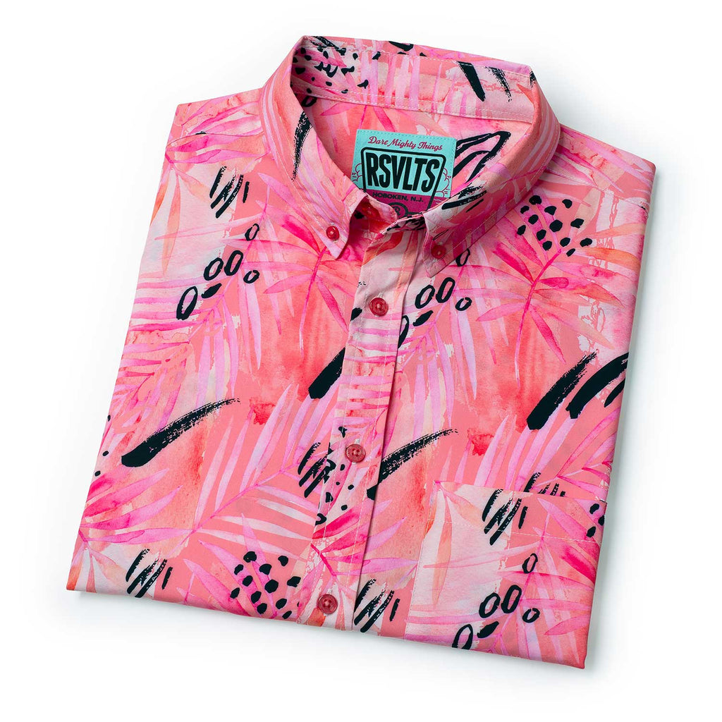 RSVLTS Strawberry Margarita KUNUFLEX Short Sleeve Shirt in Red — detail 8