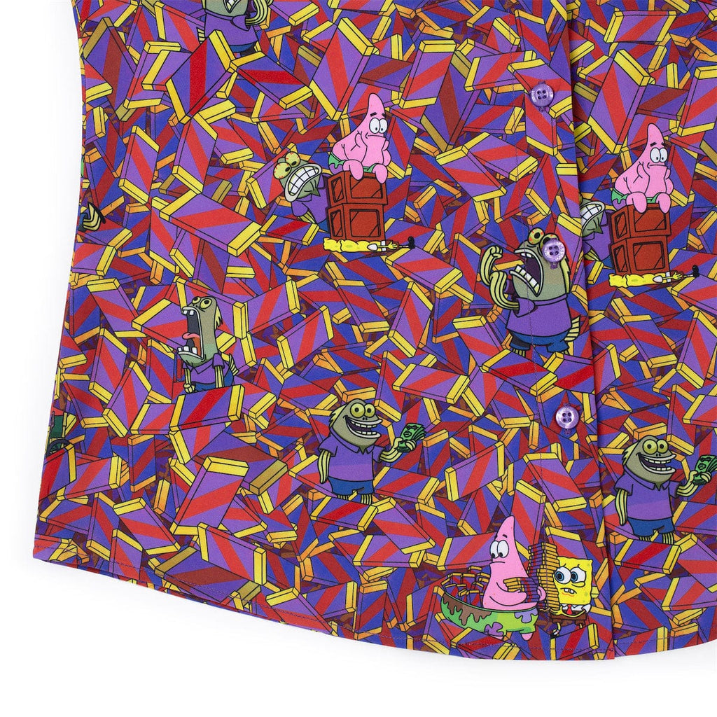 RSVLTS CHOOOOOCOLATE!!! Women's KUNUFLEX Short Sleeve Shirt in Purple — detail 5