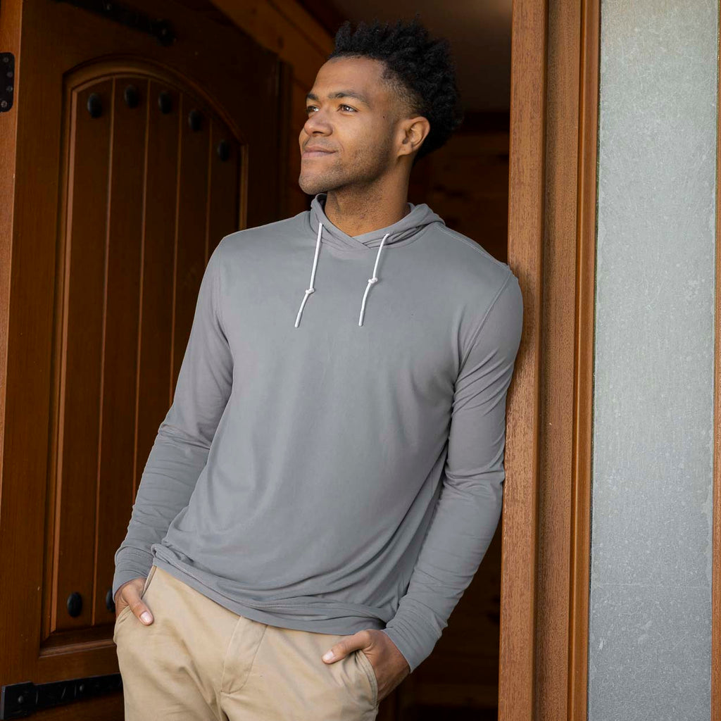 RSVLTS Wolf Grey Performance Hoodie in Gray — detail 4
